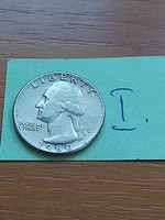 Usa 25 cents 1/4 dollar 1980 / d, quarter, george washington #i