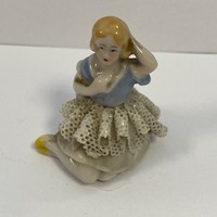 Ritka antik német porcelán balerina