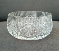 Crystal serving bowl, flawless, very elegant 18.5 cm diameter 1.3 kg