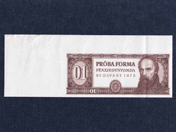 Mihály Táncsics proof base banknote 1973 with curved edge (id13127)