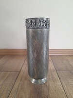 Silver-plated vase by Tevan Margit