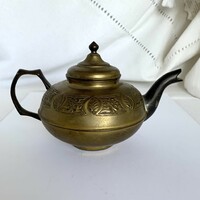 Keleti réz teáskanna, indiai vagy arab réz teás kanna, réz kancsó