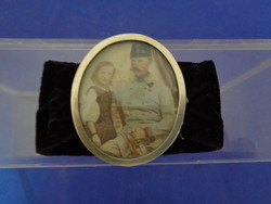 Silver bracelet with photo holder ca. 1880