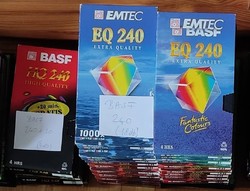 22 basf (emtec) 240-minute vhs video cassettes for sale (I will not sell less than 5 at once)