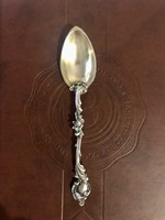 Antique gilded silver tea spoon.