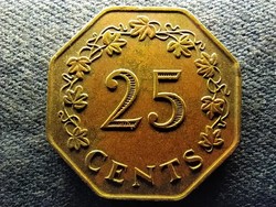 Málta A Máltai Köztársaság 1. évfordulója 25 cent 1975 (id72301)