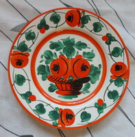 Gránit kerámia, virágos falitányér 4.