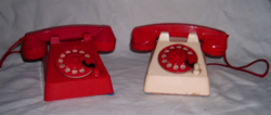 Retro gyerek játék telefon 2 db