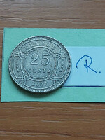 Belize 25 cents 2007 ii. Erzsébet, copper-nickel #r
