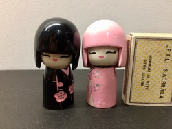 Vintage Kokeshi baba párban