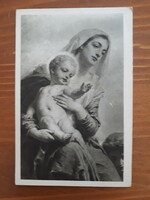 Benczúr gy: madonna - printed postcard from 1917