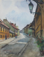 András Csiky: street in the castle