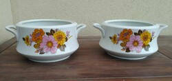 "Alföldi Porcelán" dália mintás levesestálak ( 2 db ) 1999 Ft/db