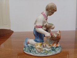 Baranovka Ukrán szovjet porcelán fiú figura ﻿1960-as évek ﻿