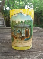 Commemorative cup - buziásfürdő, mihály spring - 1900k.