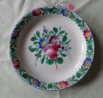 Industrial art, floral porcelain wall plate
