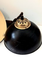 4 vintage enameled lofft ceiling lamps with copper can be negotiated