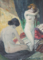 Two nudes - quality oil painting