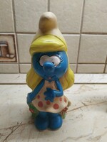 Smurf, Smurfette Rubber Figure 23 cm Tall for Sale!