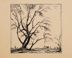 Elementor F. Antal (1896-1991): spring, 1925 - original etching