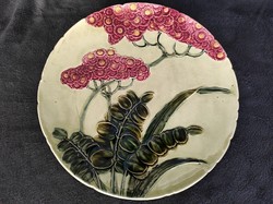 Schütz cilli art nouveau majolica wall decorative plate