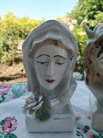 Virgin Mary porcelain statue portex apulum handmade