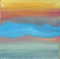 Featured painting: rainbow landscape