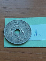 Belgium belgique 25 cemtimes 1927 copper-nickel, i. King Albert 1