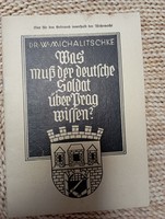Wermacht publication 1941, what a German soldier needs to know about Prague
