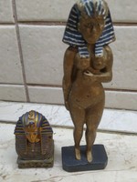 Egyptian wooden figural sculpture 2 pieces for sale!