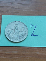 Guatemala 10 centavos 1991 copper-nickel #z