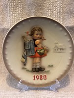 Hummel porcelán falra akasztható tányér 1980