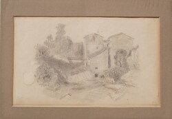 Eastern Zoltán: mill, late 19th century - original pencil drawing