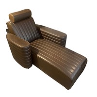Leather design recliner - b380