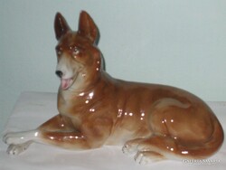 Large ceramic German shepherd dog