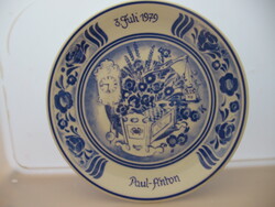 Collectors Paul - Anton 1979 Jul. 3. Exhibition porcelain wall plaque