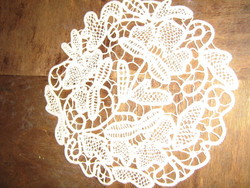 Beautiful antique sewn point lace special tablecloth