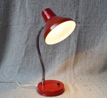 Asztali lámpa , állítható , retro mázolt fém , Szarvasi , ~ 40 cm , működik