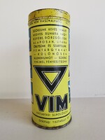Vim household scrubber Albertfalva chemical factory metal box 6.5x6.5x17 cm