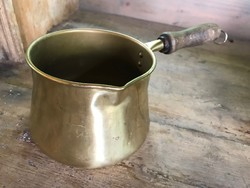 Pot with wooden handle