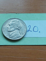 Usa 5 cents 1993 / p, thomas jefferson, copper-nickel 20