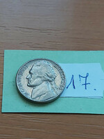 USA 5 cents 1964 / d, thomas jefferson, copper-nickel 17
