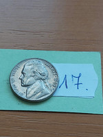 Usa 5 cents 1969 / d, thomas jefferson, copper-nickel 17