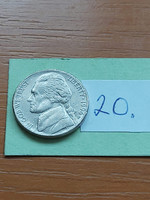 Usa 5 cents 1996 / p, thomas jefferson, copper-nickel 20