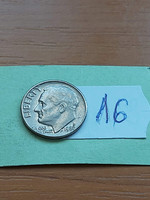 Usa 10 cent dime 1980 / d, franklin d. Roosevelt, copper-nickel 16