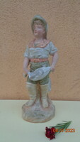 The fisherman lad, high-quality English porcelain in matte colors, is 33 cm high