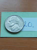 Usa 5 cents 1994 / p, thomas jefferson, copper-nickel 20