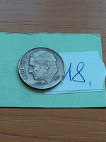 Usa 10 cent dime 1966 franklin d. Roosevelt, copper-nickel 18