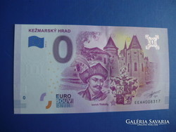 Slovakia 0 euro 2019 kezmarsky hrad / késmárk castle! Rare commemorative paper money! Ouch!