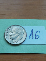 Usa 10 cent dime 1971 / d, franklin d. Roosevelt, copper-nickel 16